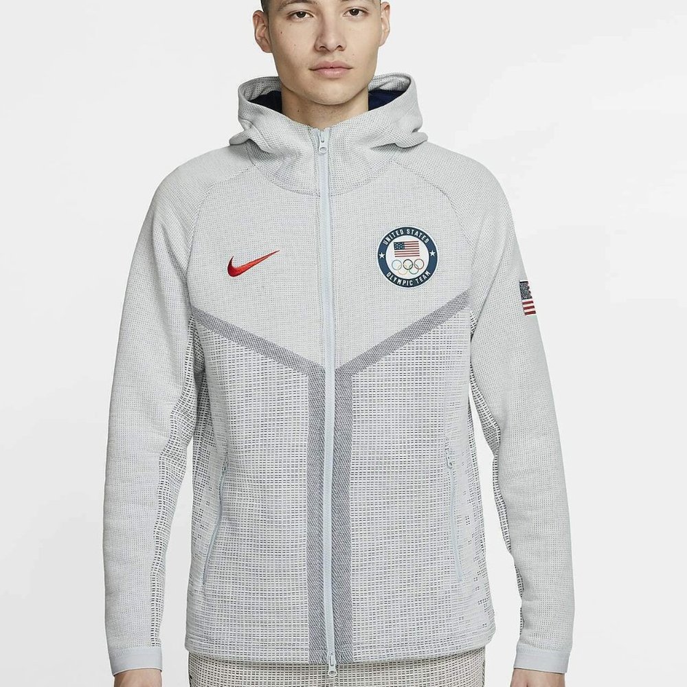 Nike Mens Sportswear Windrunner USA Olympic Team Tech Pack Hoodie CT2798-043